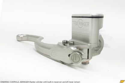 STEERING CONTROLS, BERINGER Master cylinder with built-in reservoir and #5 lever (silver)