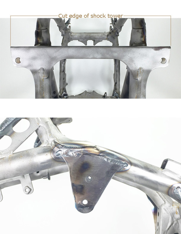 HONDA TRX450R FRAME Lowering kit (installed) (1) WALSH Race Craft
