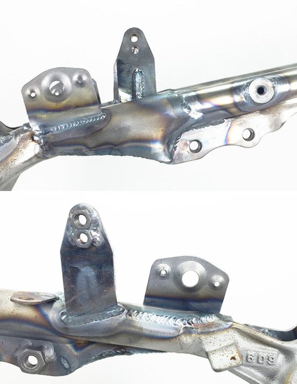 HONDA TRX450R FRAME Lowering kit (installed) (3) WALSH Race Craft